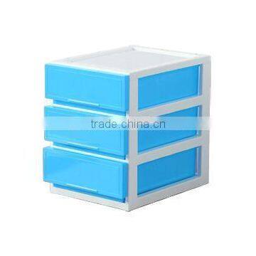 hot selling plastic 3 layer tabletop storage drawer