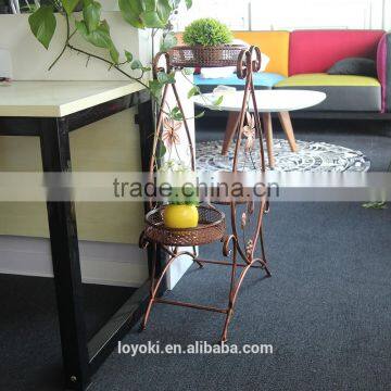 3 Flower Pot Display Garden Decorate Plant Flower Pot Metal Iron Plant Storage Stand photo-2