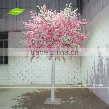 GNW BLS1507016 New Decotative White and Pink Artificial Peach Blossom Tree for Outdoor photo-2