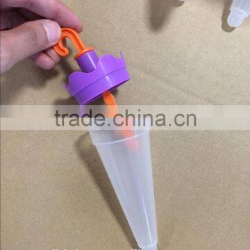 Hot Sell Plastic 6pk Umbrella Popsicle Ice Cream Maker Mold