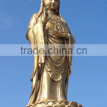 2015 Hot Sale Bronze Kuan Yin Statue for Temple photo-3