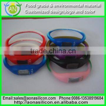 Water Resistant Silicone Silkscreen|embossed|debossed Silicone Sports Wrist Watch photo-2