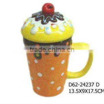 Ceramic cups for ice cream design