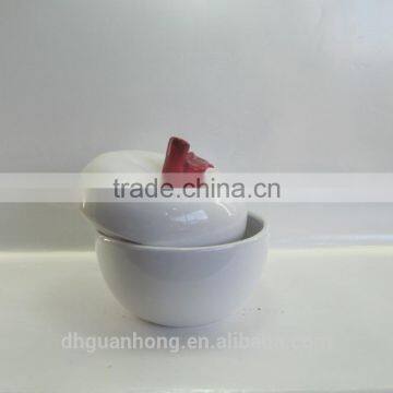 Nice Ceramic Jars White Apple Shape Candy Jar photo-4