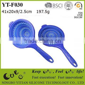 food grade silicone colander spoon strainer