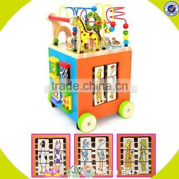 Wholesale Wooden Multifunction Baby Walkers Best Gift Kids Wooden Stroller Baby Walker Educational Wooden Baby Walker W16E040 photo-3