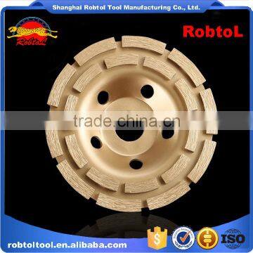115mm Double Row Diamond Grinding Wheel 4.5" Abrasive Polishing Disc for Concrete Granite Marble Double Cup Wheel photo-5