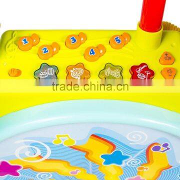 Dongguan Toys Kids Electronic Toy Drum Set With Adjustable Sing-along Microphone and Stool From Factory photo-4