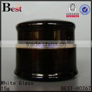 10g 20g 30g 50g metal cosmetic aluminum jar custom black green purple silver red color glass cream jar
