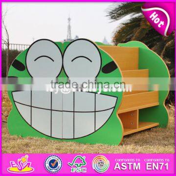 2017 New Design Double Sided Frog Wooden Kids Toy Storage W08C213 photo-6