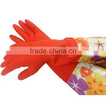 Fleece Lined Rubber Gloves Kitchen Gloves photo-2