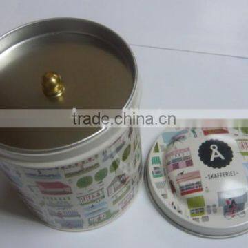 Round Tea Canister With Inner Lid/Knot photo-2