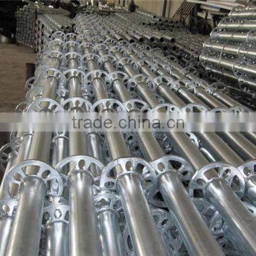 Q345 Q235 Galvanized Steel Multidirectional Rosette Layher Ringlock Scaffolding