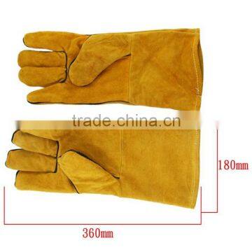 Berrylion long type industrial leather welding hand gloves