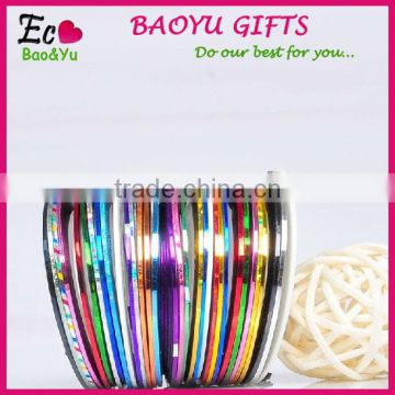 DIY Nail Art Decoration 3D colorful Nail Tape nail art stripe tape