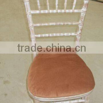 Limewash Chivari Chair With Ivory Seat Pad For Hire photo-5