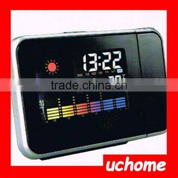 UCHOME 2017 factory supply led display projection alarm clock from manufacturer