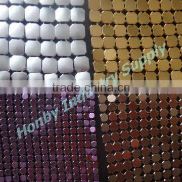 Decorative 3mm4mm,6mm,8mm Metal Sequin Aluminum Mesh Cloth