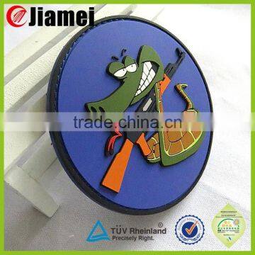 Jiamei Customized shape clothing labels rubber pvc label