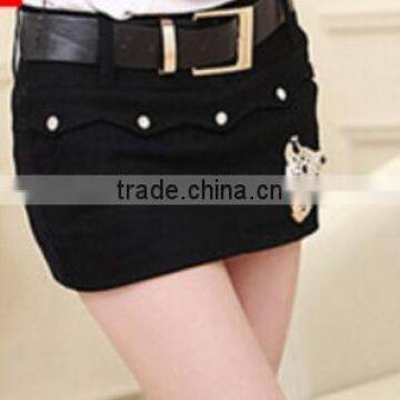 Wholesale Latest Summer Fashion Ladies Skirt Women Leather Mini Skirt photo-3