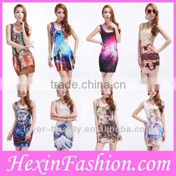 No MOQ Large Stock Sexy Galaxy Dress New Fashion 2013