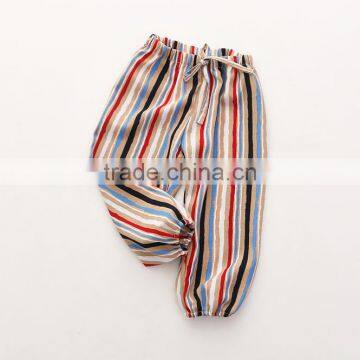 Baby Trousers of 2-7 Yearls Old Strip Loose Girls Casual Pants for Summer photo-2