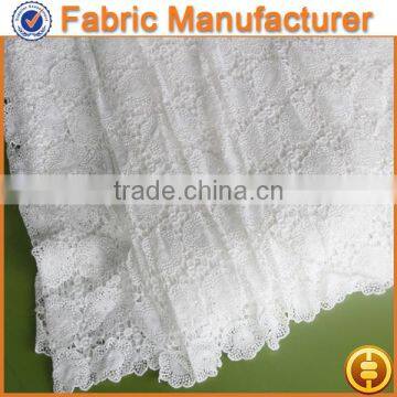 new fashion textile white 100 %polyester guipure chemical lace chemical productafrican water soluble chemical lace