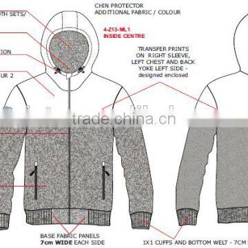 Fleece Wear Manufacturer From Jiangxi Province ! Inside Brush Hooded Man Fleece Jacket 260g,100%polyester Our Design