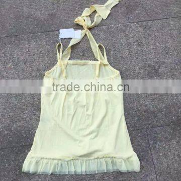 WomenJapanese Order Cheap Yellow Cute Stock Tank Top photo-5
