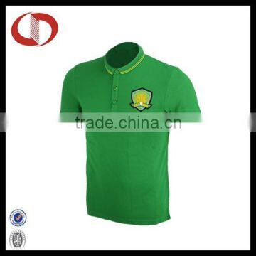 Green color embroidered custom soccer jersey