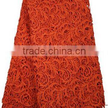 100% Cotton Textile Guipre Lace Fabric Embroidery African Lace Fabrics photo-2