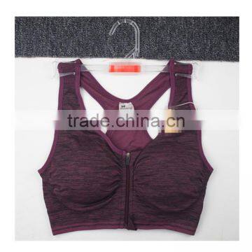 Hot Sex Women Sport Bra Seamless Yoga Wear Running Wear With Zipper photo-2
