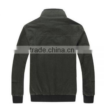 2015 Top Quality Man Army Jacket Green In Spring photo-2