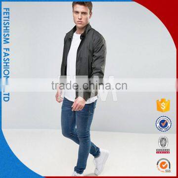 Men's Casual Black Jacket Collar Young Men Coat Slim Long Sleeved Men Sport Coat With Printing photo-3