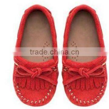 Comfortable fancy skidproof baby boat shoes