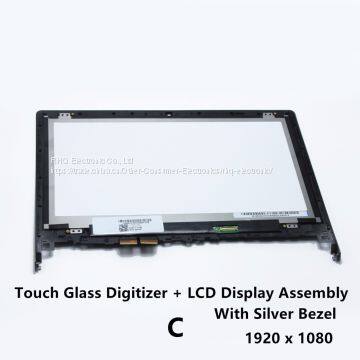 New Touch Glass Digitizer + LCD Display Assembly + Bezel N140BGE-EB3 LP140WF3-SPL1 For Lenovo Flex 2 14 20404 Flex 2 14D photo-2