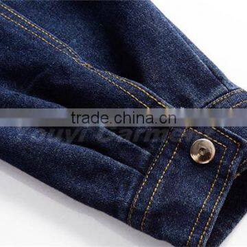 Thicken 100% Cotton Jeans Overall Work Jacket photo-4