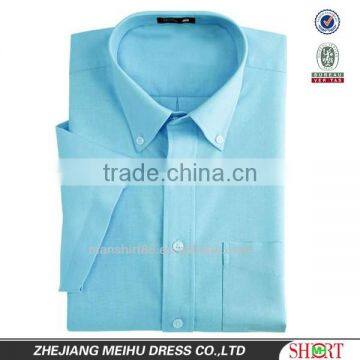 Custom Mens Button Solid Color Down Oxford Casual Shirt photo-2