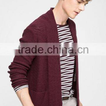 Men's Fashionable Heavy Causal Shawl Collar Knitted Cardigan Sweate With Wholesale Price photo-2