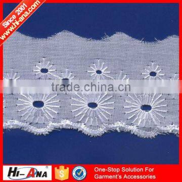 hi-ana lace2 20 QC staffs ensure the quality Top quality textile lace