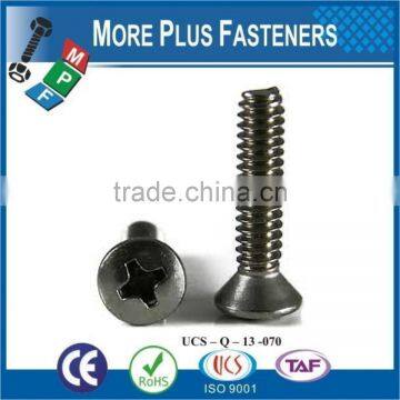Made in Taiwan Stainless Steel Slotted or Phillips Oval Countersunk Head Machine Screw photo-6