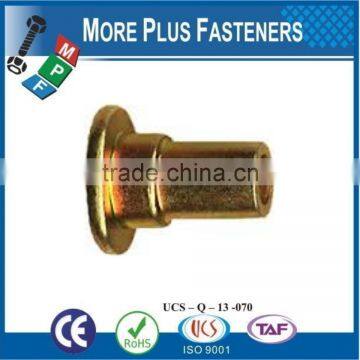 Made in Taiwan Shoulder Rivet Brass Stainless Steel Aluminum Carbon Steel Material