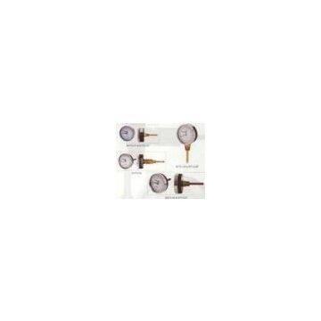 Hot Water 1/4 NPT, Back Pressure, Temperature Tridicator Gauge With Acrylic Lens SHTG