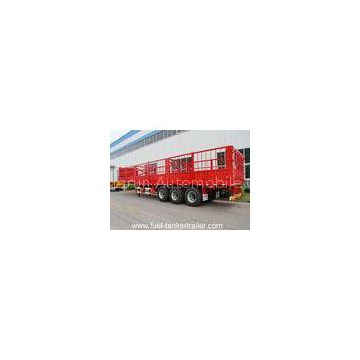 3 axles cargo side fance semi trailer for animal transportation