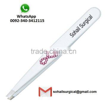 white color eyebrow tweezers