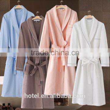 manufacture cheap cotton hotel waffle bathrobe