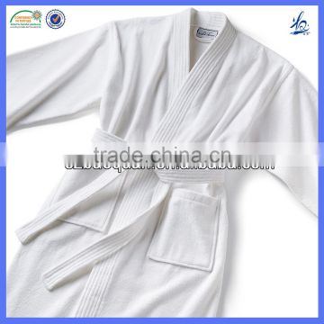 2017 Hot sale customized luxury velour 100% cotton bathrobe