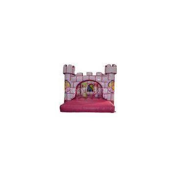 Professional Pink Outdoor Inflatable Bounce House Castle For Backyard