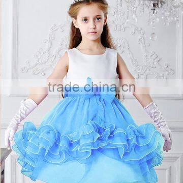 Butterfly Tie Kids Lavender Crochet Dress Girl Wedding Dress photo-3