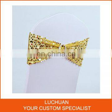 Hot Sale Shiny Spandex Chair Sash With Buckle photo-2